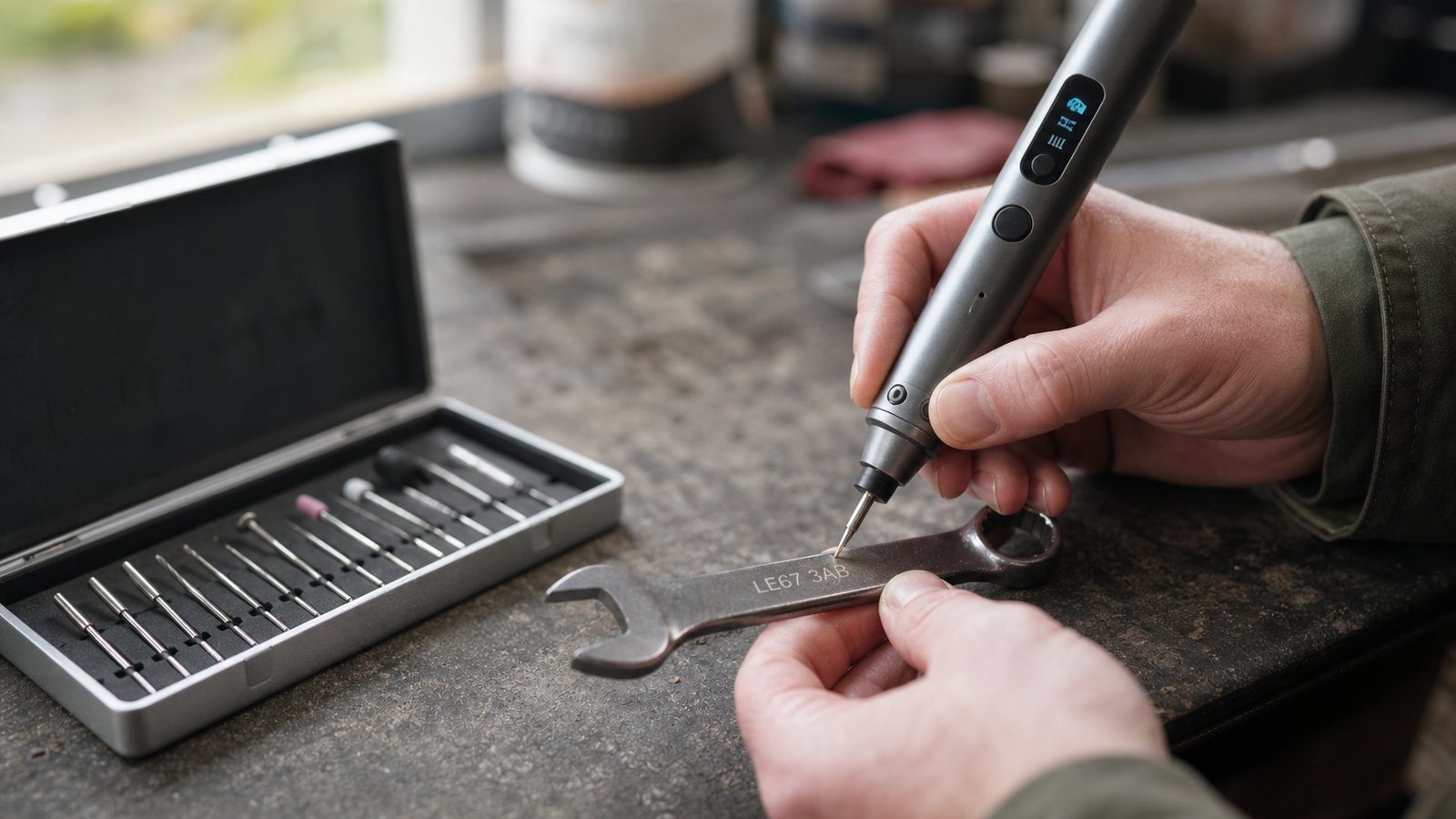 Lifestyle product scene for how to mark tools to stop theft uk